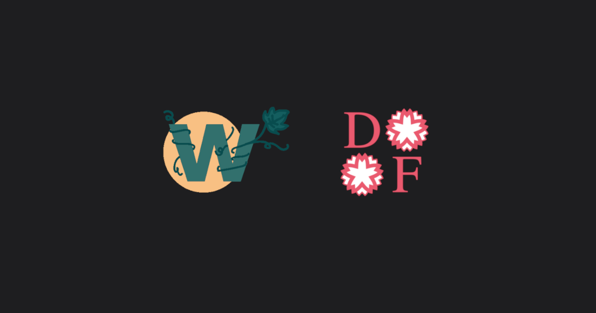 A picture featuring the two logos of the associations we are supporting this year (Wiquaya and DeuxFleurs).